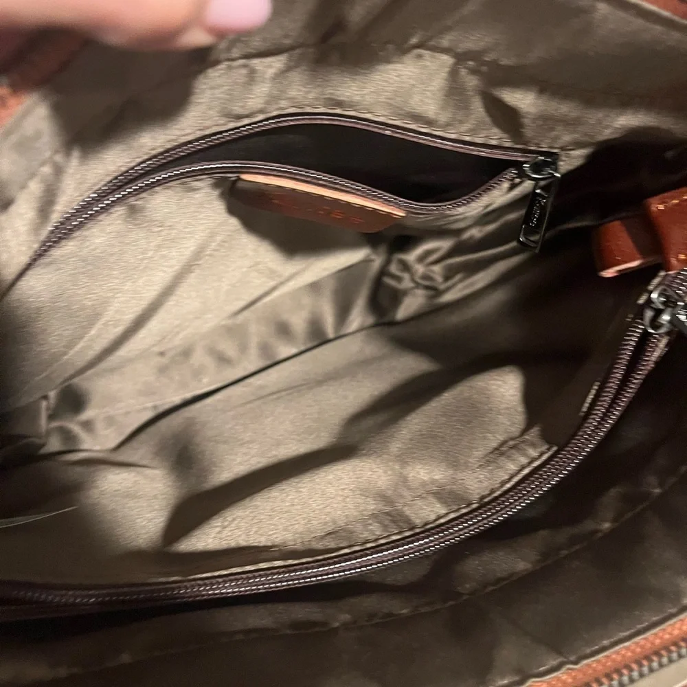 Genuine Leather Tote Bag in Brown - Women’s Everyday Shoulder Bag